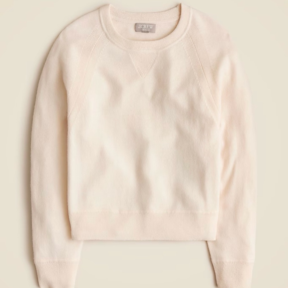 NWOT J. Crew Cashmere Crewneck Sweatshirt Size Small